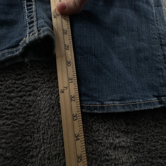 Big Star Sweet Boot Ultra Low Rise Denim Jeans Women Blue 27Lx33 Embroidered - Picture 8 of 16